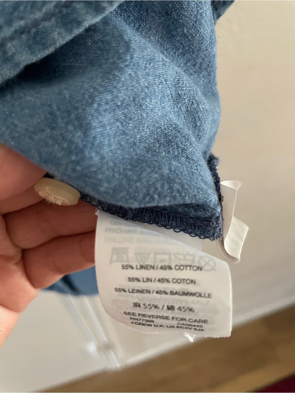 Madewell Central Ruffle-Sleeve linen cotton blend button down shirt, size small - Picture 7 of 7